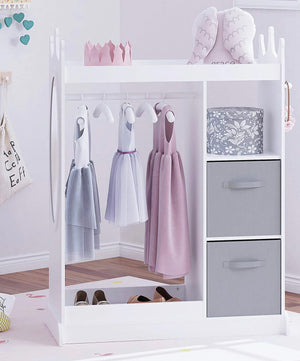 Dress up wardrobe with storage