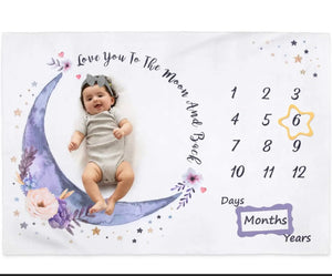 
            
                Load image into Gallery viewer, Baby Monthly Milestone Blanket
            
        