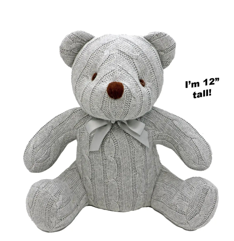 Cable Knit Bear Toy